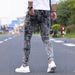 Stretch Ripped Slim Fit Jeans – Dark Grey Distressed Skinny Denim Pants For Men (S-XXL, Multi-Process Design)_mkmklike.com