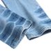 Spot Jeans Men's Light Color Slim Fit Skinny Jeans Embroidered Distressed Sequined Patch Work Casual Denim Pants_mkmklike.com