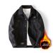 Winter New Velvet Thickened Denim Jacket Men's Warm Loose Black Denim Jacket Men's Large Size Men's Clothing Factory_mkmklike.com