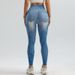 Women's Clothing Tight-waisted leggings Plus size stretch hip lift nine-minute pants_mkmklike.com