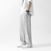 Men's Loose Fit Floor-Length Casual Trousers Autumn Trend Straight Elastic Waist Simple Versatile Pants_mkmklike.com