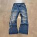 High Waist Washed Denim Jeans With Letter Print For Men & Women - Harajuku Punk Streetwear Straight Leg Pants_mkmklike.com