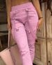 Women's Clothing high street ins hip hop multi pocket slim casual small foot overalls_mkmklike.com