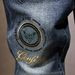 Men's Premium Embroidered Jeans - Slim Fit Stretch Denim Pants With Lettering Design, Luxury Streetwear For Fall & Winter (Blue, Size 28-36)_mkmklike.com