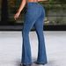 European American Foreign Trade Cross-border Women's New Spring Autumn Front And Back Spliced High-waisted Slimming_mkmklike.com