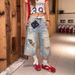 High-Waisted Straight Leg Distressed Denim Capri Pants Flowy Fit Casual Summer Shorts American Streetwear for Men And Women plus Size_mkmklike.com