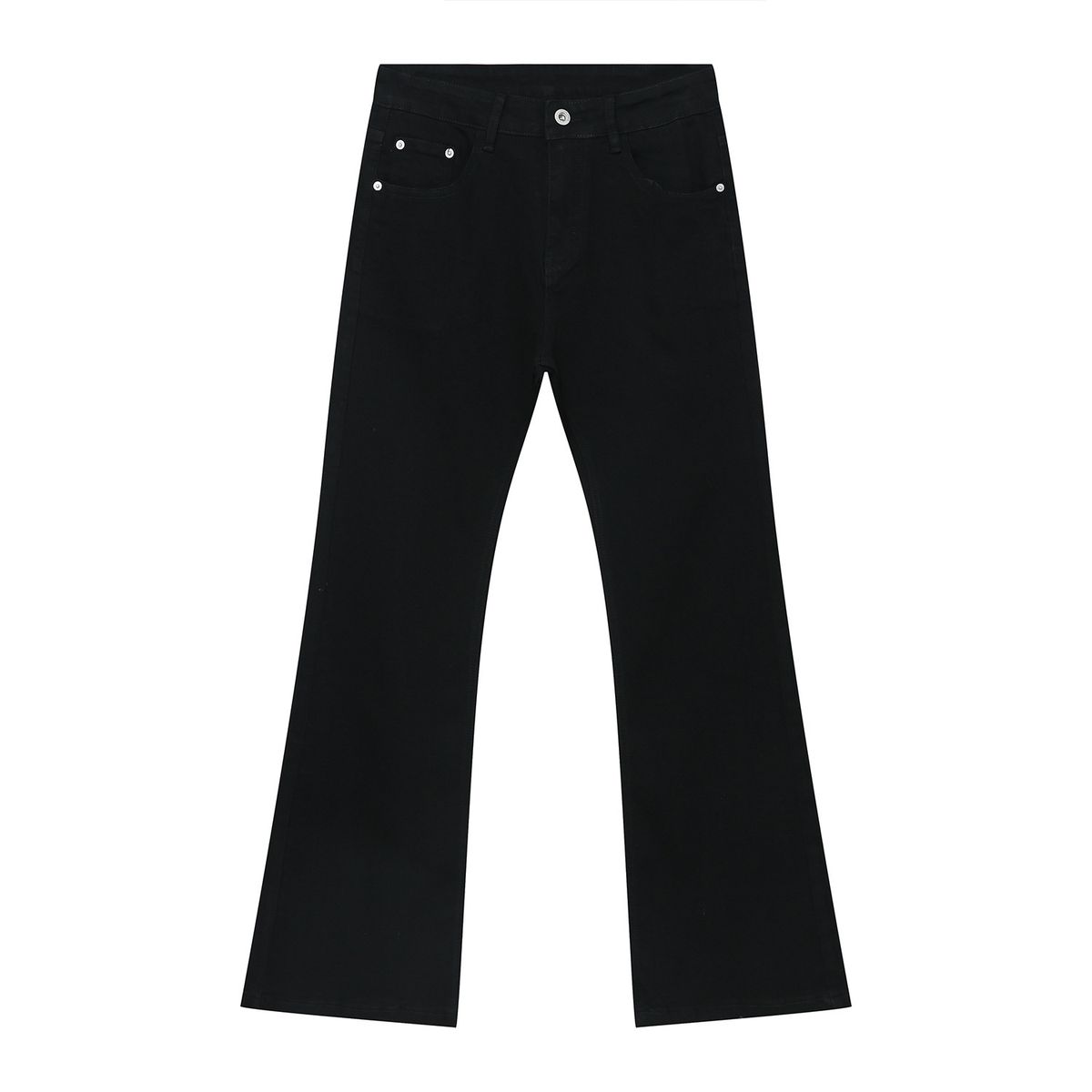 MTLCLOTHES Men's Clothing|Four Seasons European And American Style Simple Black Slim Fit Stretch Flared Jeans_mkmklike.com