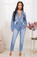 Women's Clothing Denim Jumpsuit Slim Waisted Washed Long-sleeved Jumpsuit_mkmklike.com