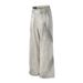 Men's Clothing Distressed Dirty White Jeans Men And Women Loose Deconstructed Design Straight Washed Wide Leg Pants_mkmklike.com