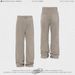 Men's Clothing Distressed Scraped Edges Damaged Retro Straight Leg Pants Stacked Wide Leg Workwear Jeans_mkmklike.com