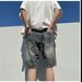 Men's Clothing Ripped Denim Shorts Men's Summer Thin 2024 New American Retro Pants Loose Trendy Large Size Shorts_mkmklike.com