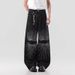 Men's Dark Hip Hop Street Style Flared Jeans Thorn Embroidered Loose Straight Leg Pants High Street Fashion_mkmklike.com