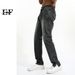 EF JEANS | 2023 New Product, Korean Version Of Straight Tube Small Foot Zipper Design Washed Black And Gray Jeans For Men And Women Slim Fit_mkmklike.com