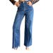 High-Waisted Stretch Wide-Leg Jeans For Women - Relaxed Straight-Leg Denim Pants_mkmklike.com