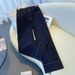 Petite Dark Blue Wide Leg Jeans For Women - High Waist Straight Leg Denim Pants With Stretch Comfort Fit_mkmklike.com