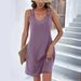 Women's Clothing temperament slim fit sleeveless suspender V neck dress_mkmklike.com