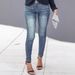 Slim Fit Stretch Jeans For Women - High Waist Skinny Denim Pants With Comfortable Elastic Fabric_mkmklike.com