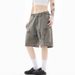 Men's Clothing Retro Summer Men's Multi Pocket Shorts Straight Loose Shorts Sports Zipper Elastic Casual Shorts_mkmklike.com