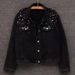 Chicco Cross-Border Women's Short Foreign Trade Beaded Pearl Loose Spring And Autumn New Denim Jacket_mkmklike.com