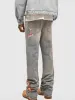 Men's Vintage Embroidered Straight Jeans High-quality Brand Y2K Fashion Floral Design Punk Style Trousers Stretch Male_mkmklike.com