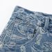 Cashew Flower Jacquard Denim Men's High Street Trend Full-Body Pattern Niche Casual Straight-Leg Pants_mkmklike.com