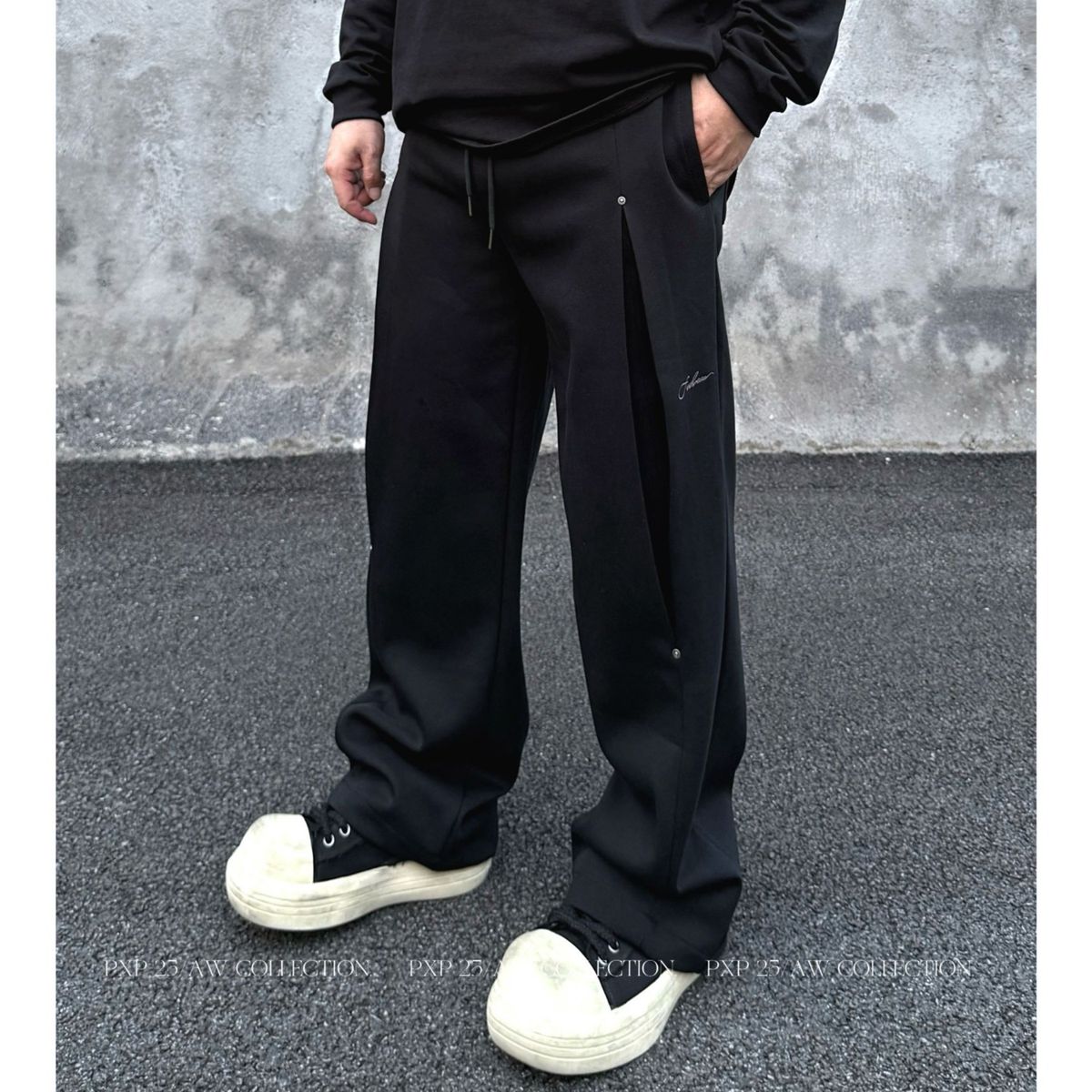 Heavyweight Casual Straight Leg Sweatpants Loose Fitting High Waisted Trendy Men And Women's Athletic Pants Suitable For Spring And Autumn_mkmklike.com