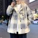 2025 Spring And Autumn New Plaid For Men Loose Hooded Casual Jacket Youth Student Trendy Top_mkmklike.com