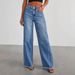 Women's Clothing Loose Wide Leg Side Seam Stitching Frayed Hem Jeans_mkmklike.com
