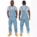 Stylish Men's Suspender Denim Jumpsuit Ripped Jeans Trousers_mkmklike.com