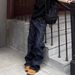 Men's And Women's Retro Straight Leg Denim Jeans Dark Blue mid Waist Slimming Casual Floor Length Cotton Stretch Jeans_mkmklike.com
