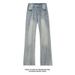 "Vintage Washed Denim Jeans – High Street Straight Leg (M-5XL, Blue/Black)"_mkmklike.com