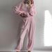 Women's Clothing women's silver fox fleece sweatshirt two piece suit women's stock 1213_mkmklike.com