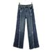 Women's High-Waisted Wide Leg Denim Pants Rhinestone Embroidery Loose Fit Slimming Ethnic Style Trendy Early Autumn Clothing_mkmklike.com