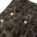 Leopard Print Camouflage Jeans For Men Street Style Washed Vintage Loose Wide-Leg Straight Floor-Length Pants_mkmklike.com