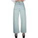 Women's Straight Leg High Waisted Patchwork Jeans Washed Denim Baggy Pants European American Style_mkmklike.com