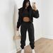 European And American Women's Three-Piece Long Pants Fleece-Lined Hooded Sweatshirt Sports Fashion Casual Winter_mkmklike.com