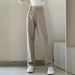 High-waisted Slim Straight-leg Jeans Women, Loose Fit, 2024 Spring/autumn New Style, Slimming, For Tall Individuals,_mkmklike.com