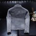 Loom European Station Autumn New Unisex Slim Fit Gray Jacket Denim Coat Top_mkmklike.com