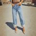 New Elastic Straight Jeans Women's Quality Retro Curling High Waist Trousers_mkmklike.com