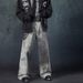 Unisex Baggy Vintage Washed Denim Jeans – Hip Hop Streetwear Loose Fit Straight Leg Pants For Men & Women_mkmklike.com