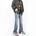 Men's Clothing High Street American Vibe Jeans - Relaxed Straight Fit, Flared Bootcut, Vintage Washed Denim Pants For Casual & Streetwear_mkmklike.com