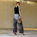 Women's Distressed Faux Leather 3D Printed Two-Piece Set Casual Cotton Jeans Spring/Autumn Summer Collection_mkmklike.com