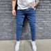 Men's Clothing Retro High Street Casual Jeans Design Slim Fit Trousers_mkmklike.com
