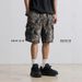 Men's Clothing Shorts Men's Loose Casual Straight Shorts Camouflage Drawstring_mkmklike.com