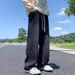 Men's Clothing Spring And Autumn Loose Straight Jeans Men's Retro Drawstring Wide Leg Casual Long Pants Men's Fashion Brand_mkmklike.com