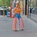K Women's Casual Wide Leg Pants With Patchwork Jeans_mkmklike.com