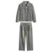 Hong Kong Style Niche Splicing Design Sense, High-end Denim Jacket Men's Spring And Autumn Old Washed Casual Jacket Two-piece Set_mkmklike.com