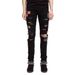 Men's Clothing tight elastic hole high street men's jeans_mkmklike.com