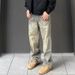 Men's Clothing Trendy High Street Style Washed Splatter Painted Jeans Straight Leg Slightly Flared Curved Hem Men's Denim_mkmklike.com