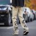 Men's Clothing Unisex Retro Printed Yellow Mud Dyed Jeans High Street Straight Leg Loose Fit For Autumn/Winter_mkmklike.com